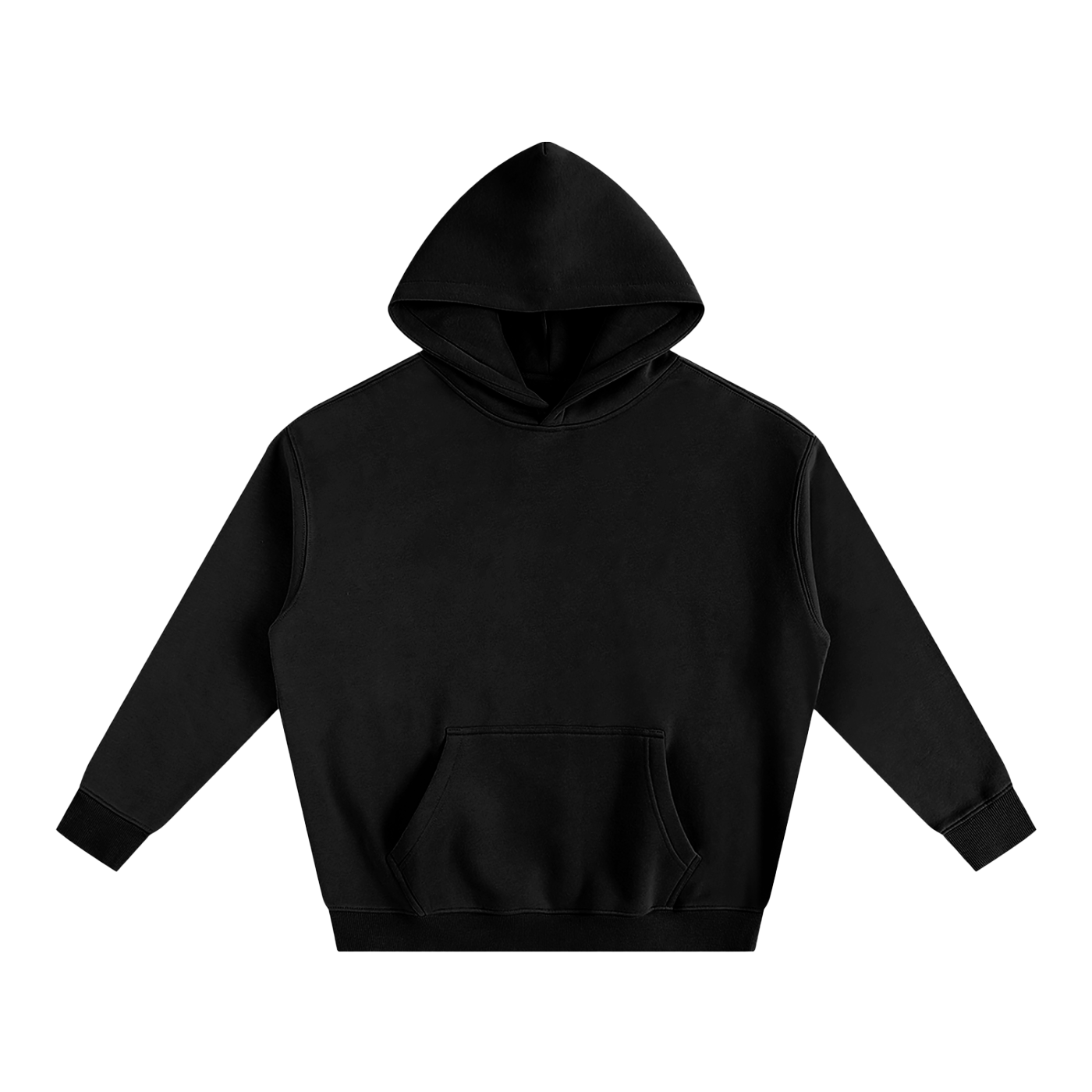 Dusted Noir Oversize Fleeced Hoodie