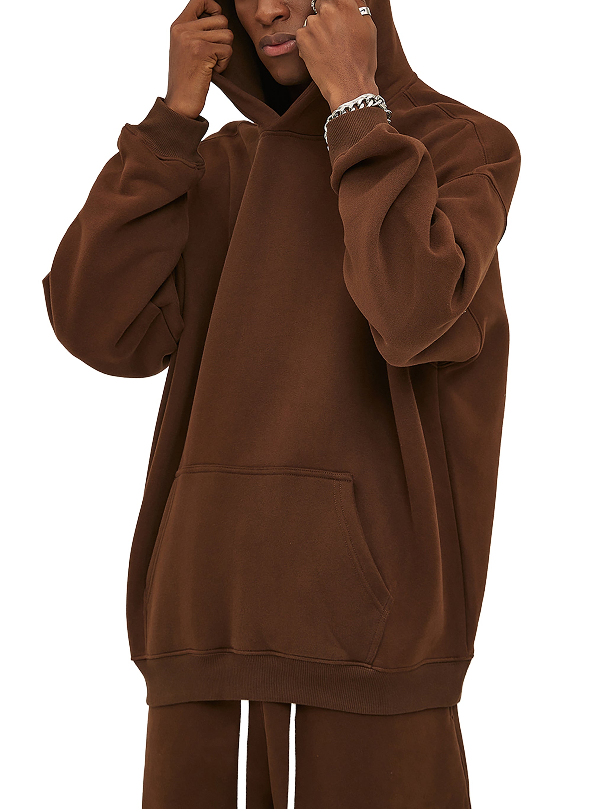 Bronzefade Oversize Fleeced Hoodie