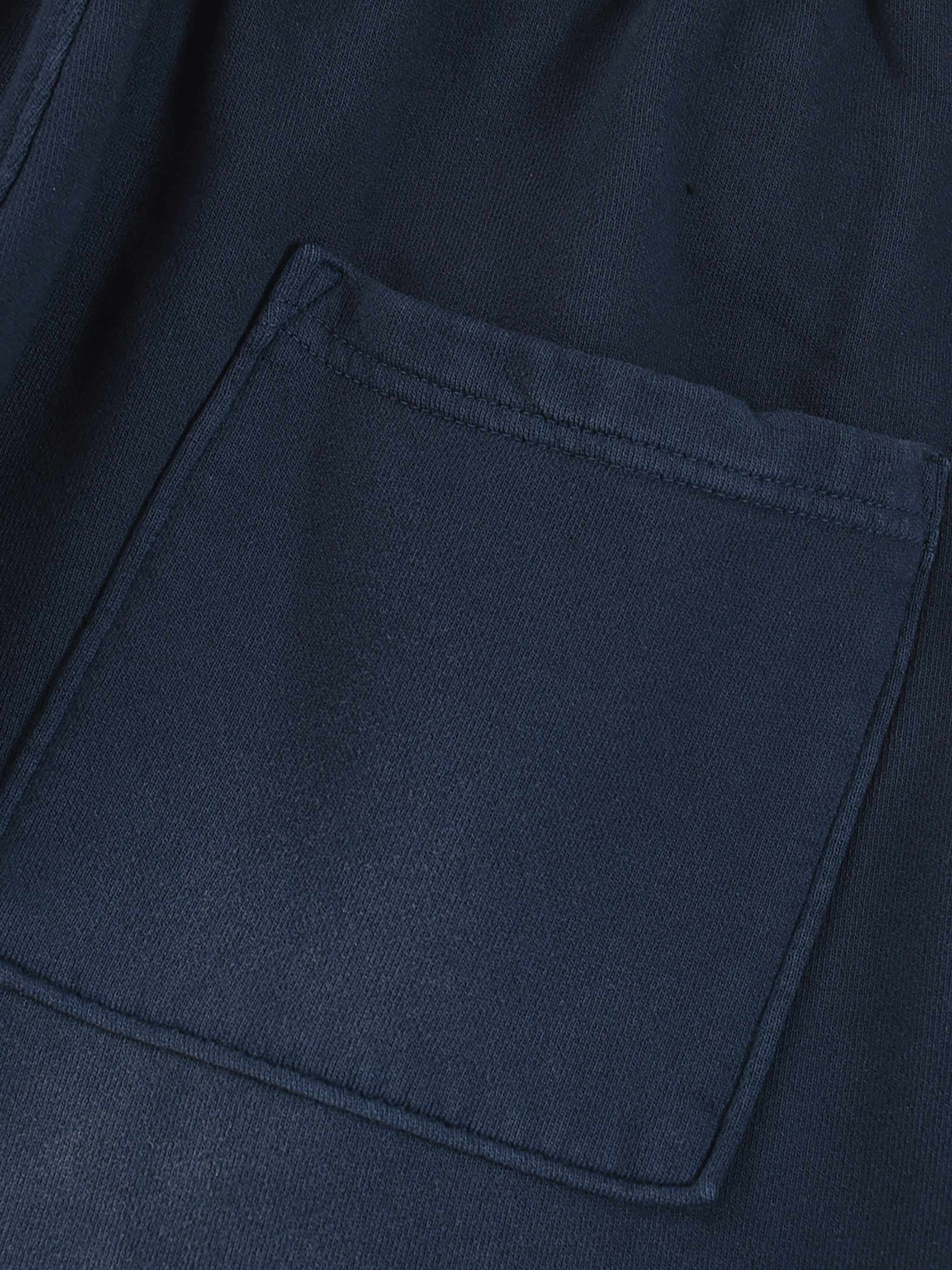 Effortless Athleisure Handcrafted Monkey Wash Sweatpants Navy Blue