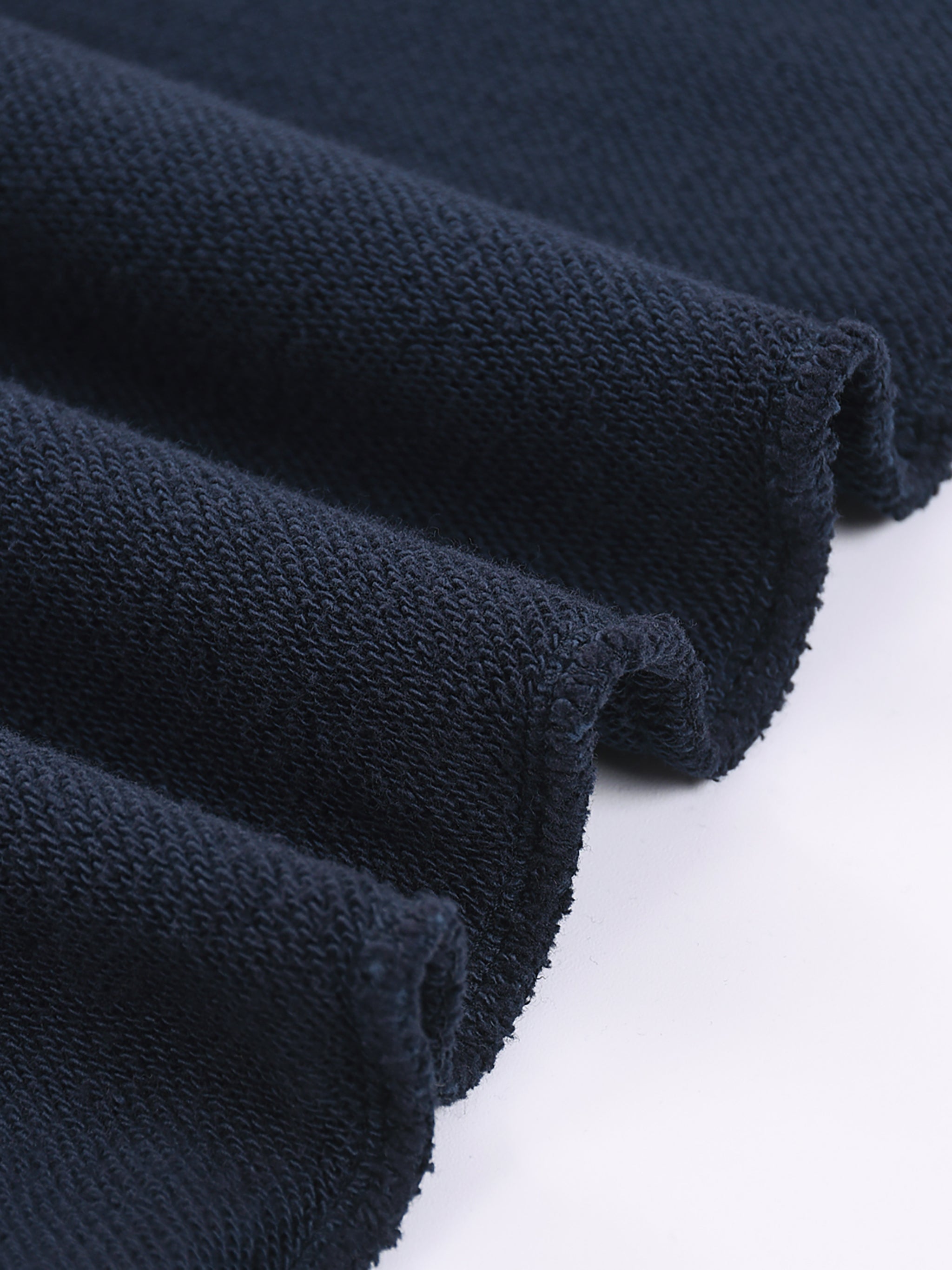 Effortless Athleisure Handcrafted Monkey Wash Sweatpants Navy Blue