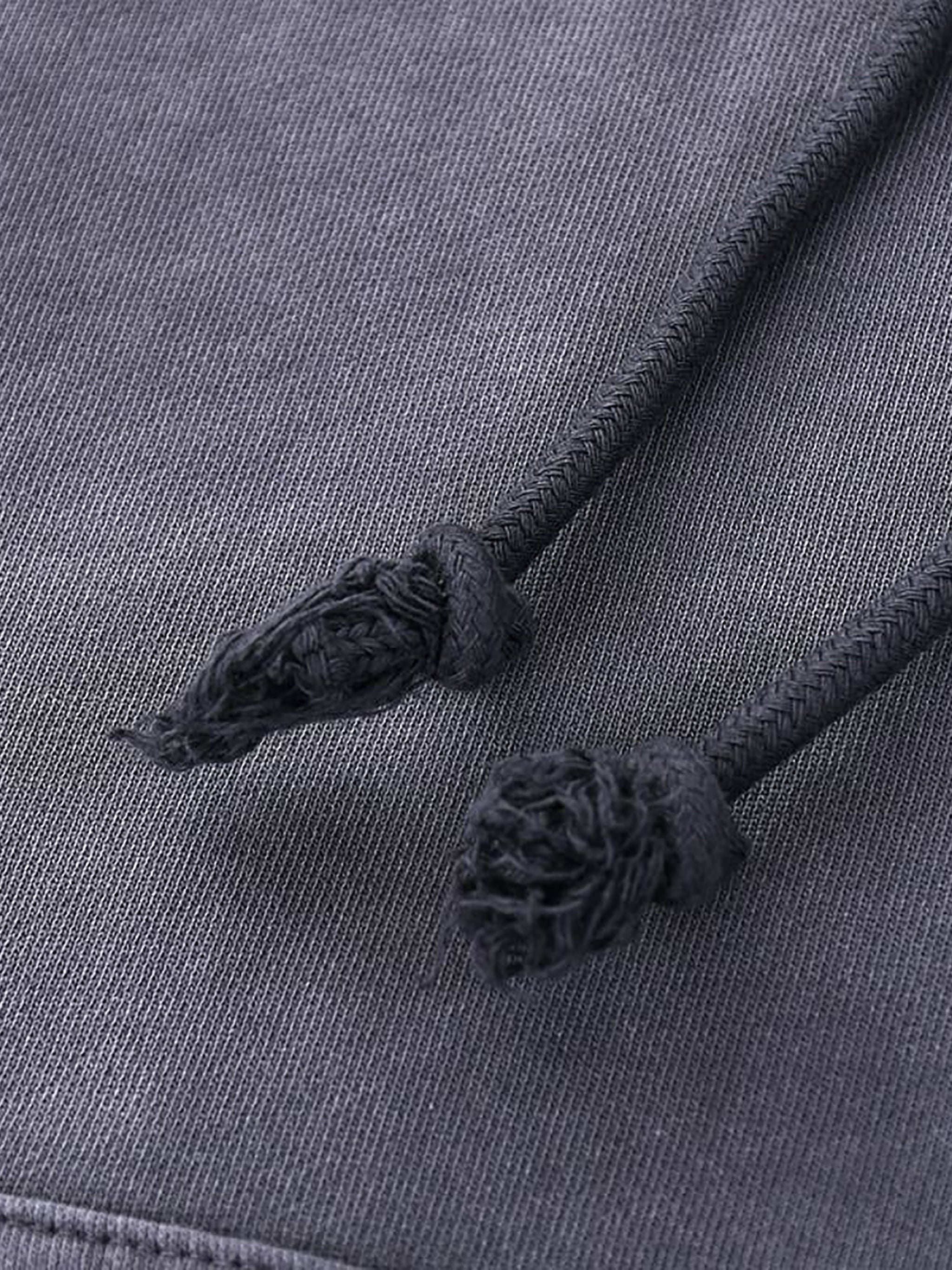 GrimStone Pure Cotton Hand-Frayed Hoodie